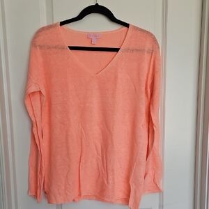 Lilly Pulitzer Taryn Sweater In Peachy Pink